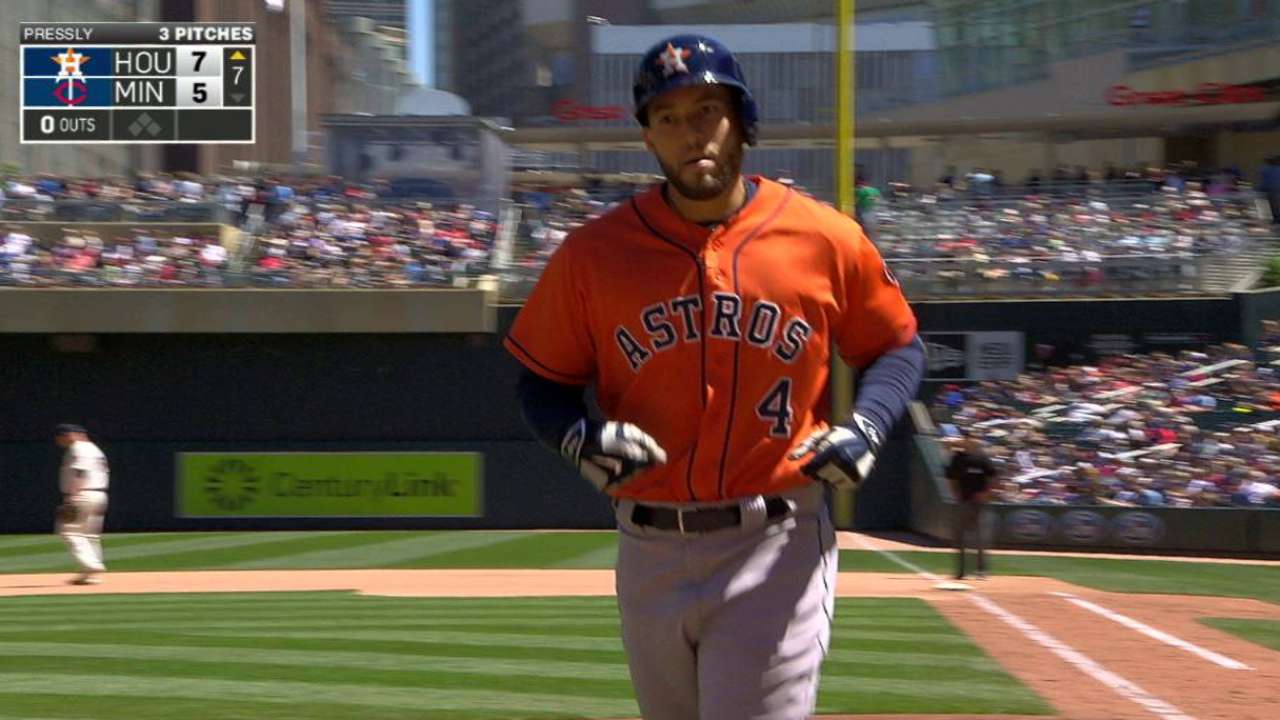 Bye George! Springer hits titanic 473-foot HR
