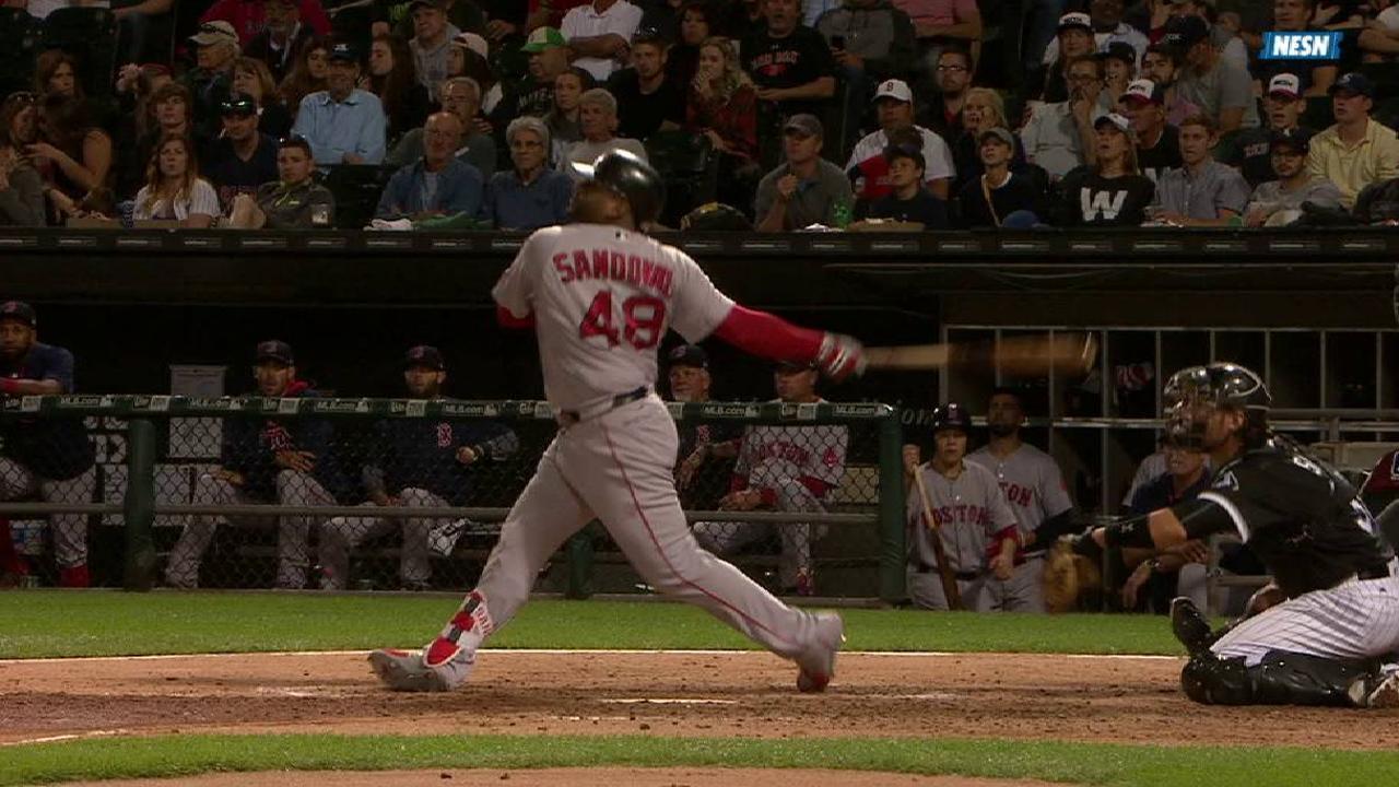 Pablo Sandoval conecta tres hits y Boston se lleva la serie en Chicago