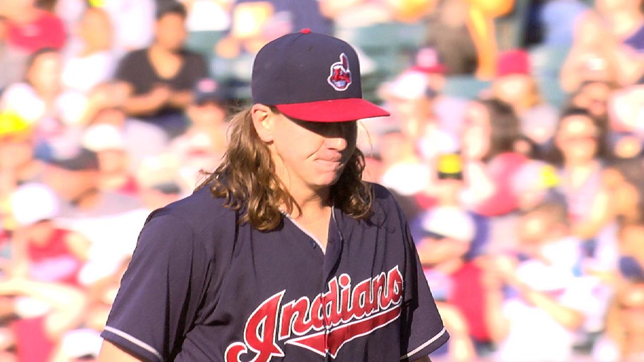 Clevinger strikes out seven A's