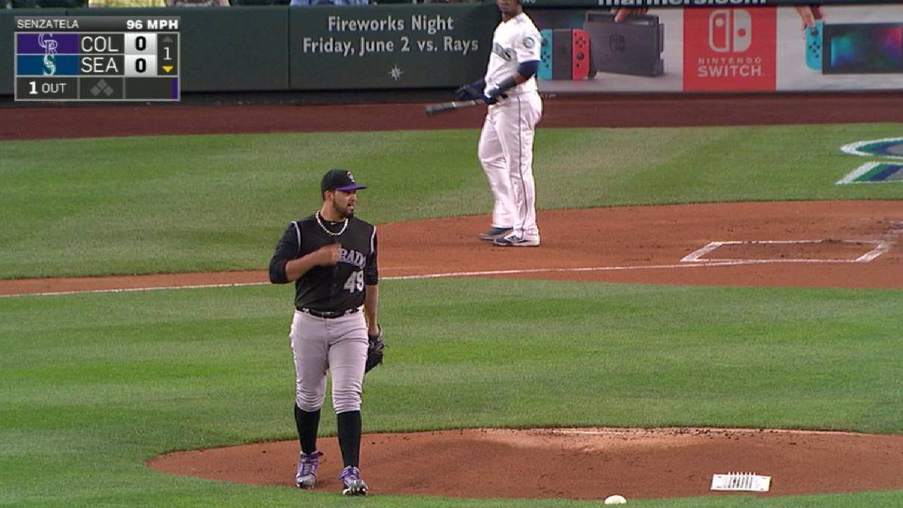 Senzatela strikes out Segura