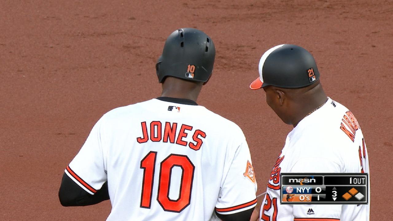Jones drives in five