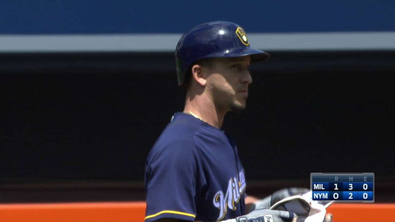 Perez's RBI double to right
