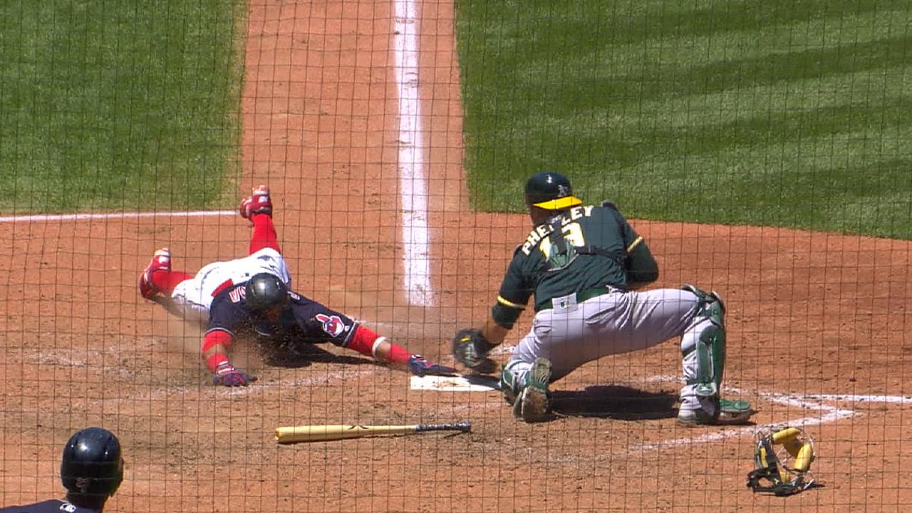 Santana scores after challenge