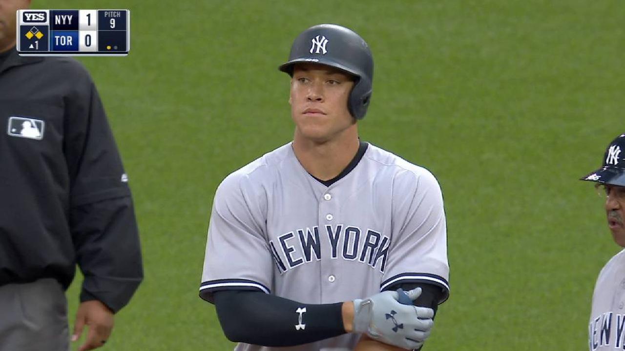 Aaron Judge fue Novato del Mes de mayo en la Liga Americana
