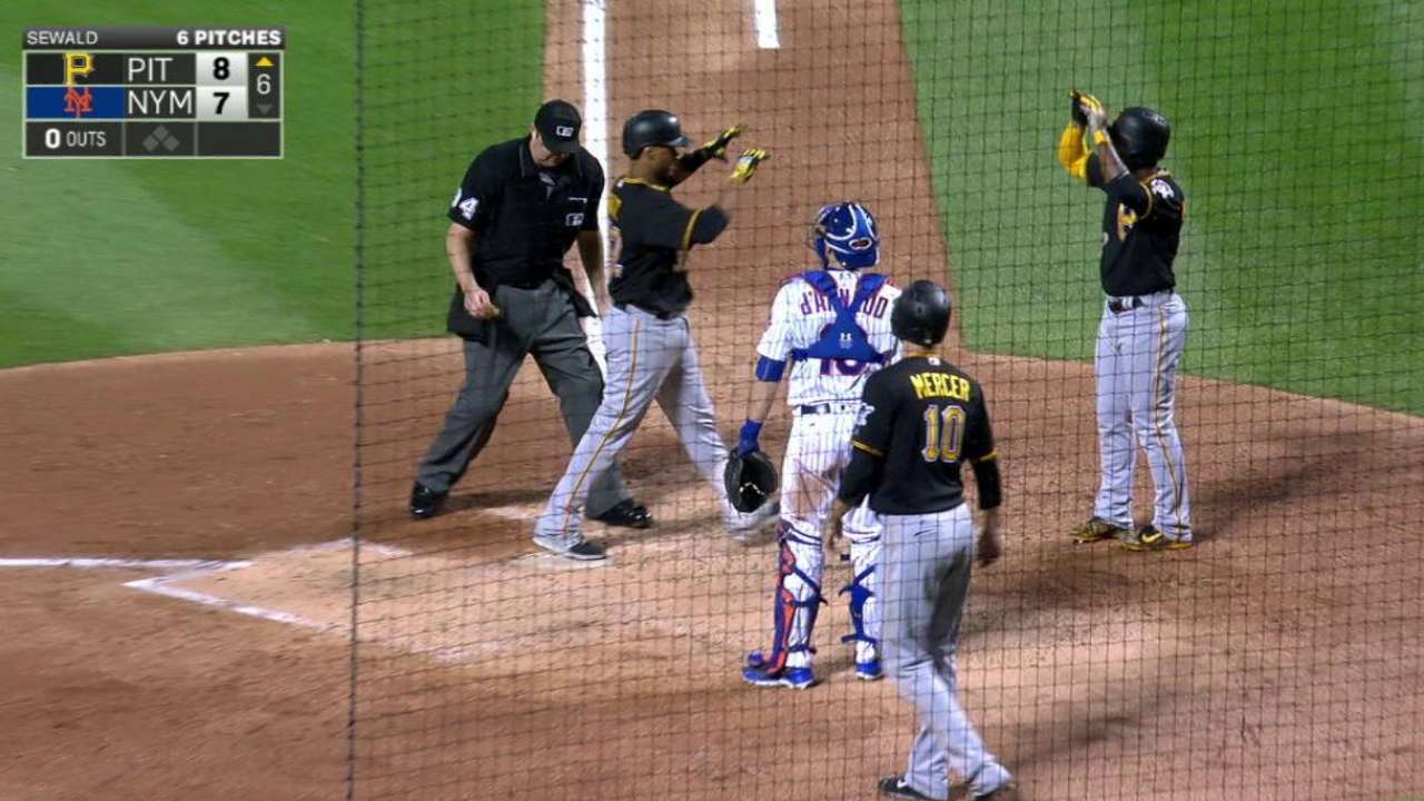 Venezolano Elías Díaz remolca 6 y lidera rally de Piratas contra Mets