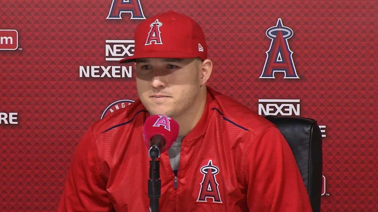 Image result for Angels' Mike Trout thinks he could return from thumb surgery before All-Star Game