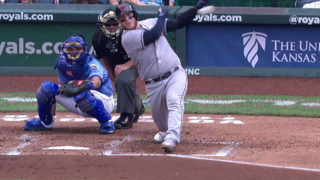 Perez's two-run double