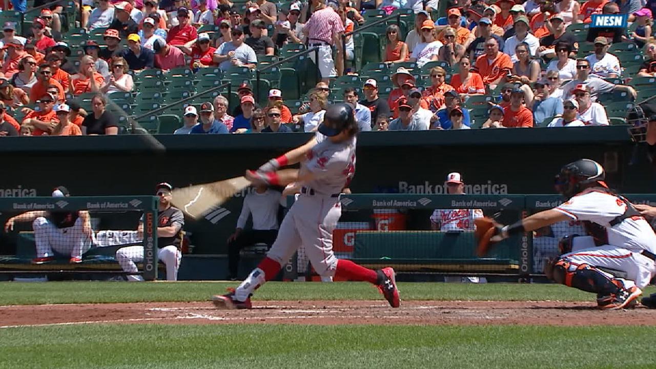 Benintendi breaks out of slump in big way