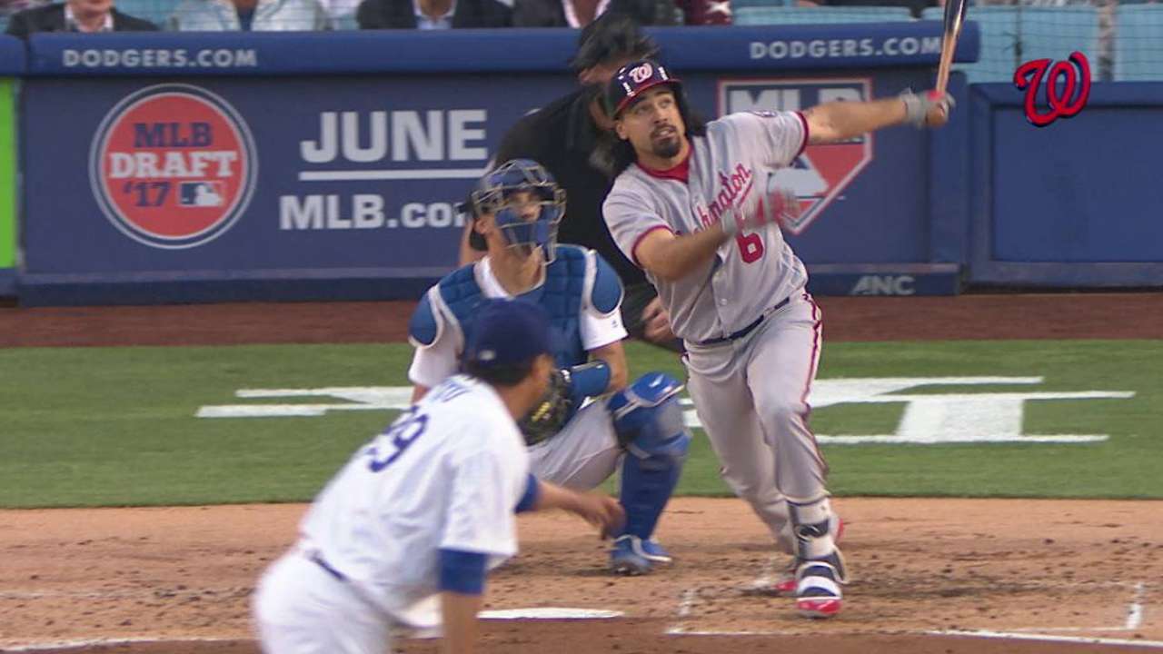 Rendón y Wieters comandaron triunfo de Nacionales en L.A.