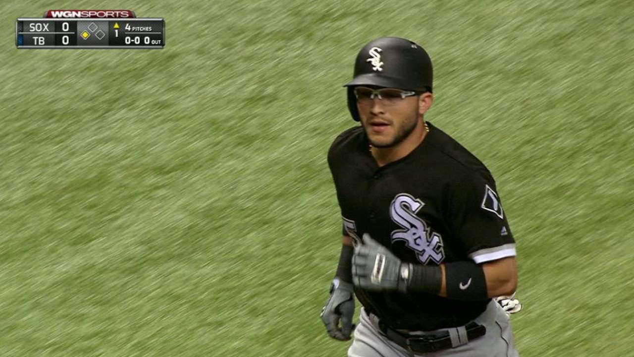 Sanchez homers off the catwalk