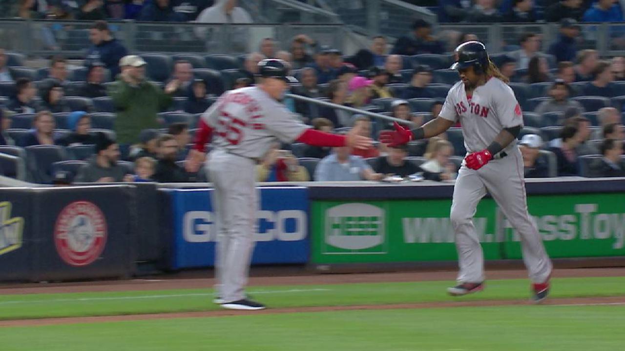 Con 3 HR Medias Rojas acortan distancia de los punteros Yankees