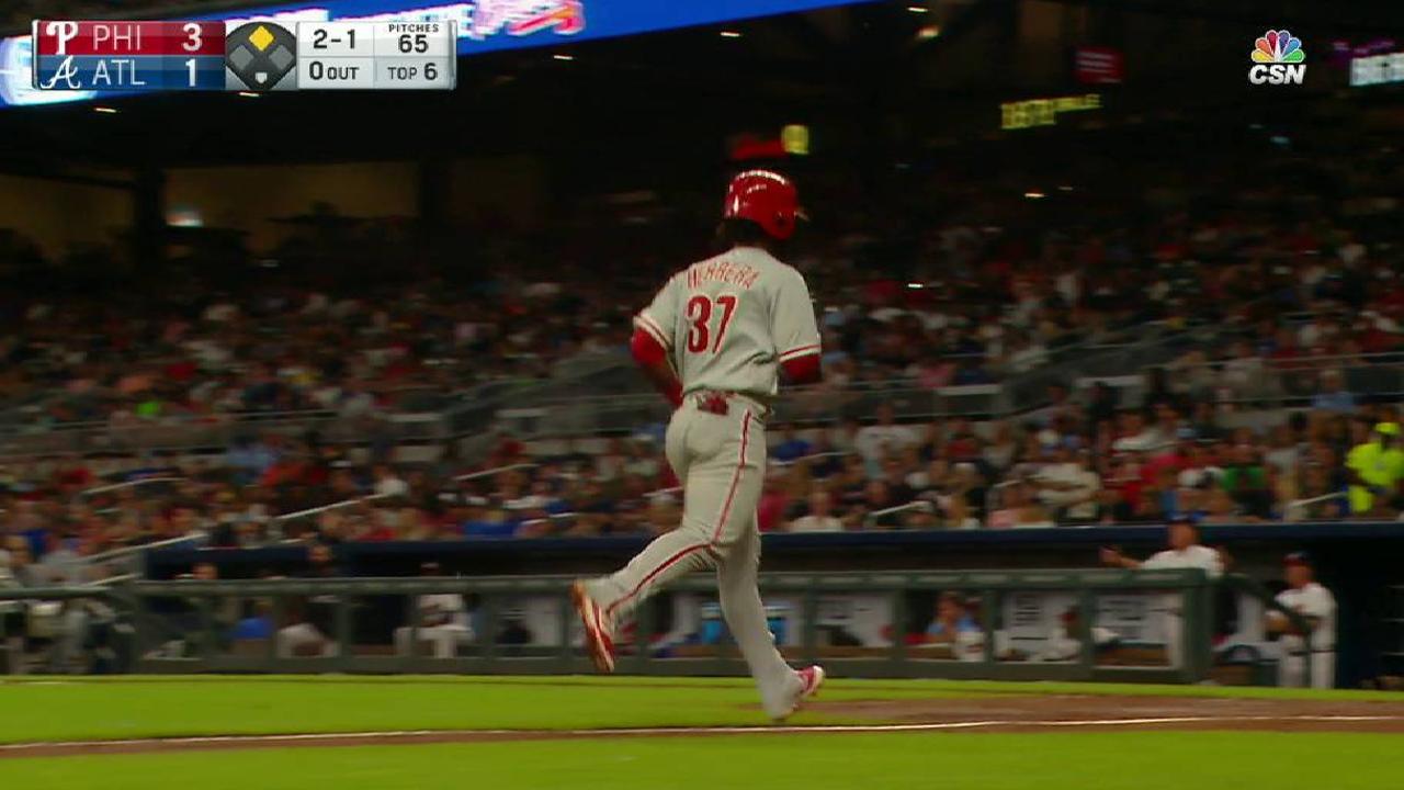 Garcia balks in a run