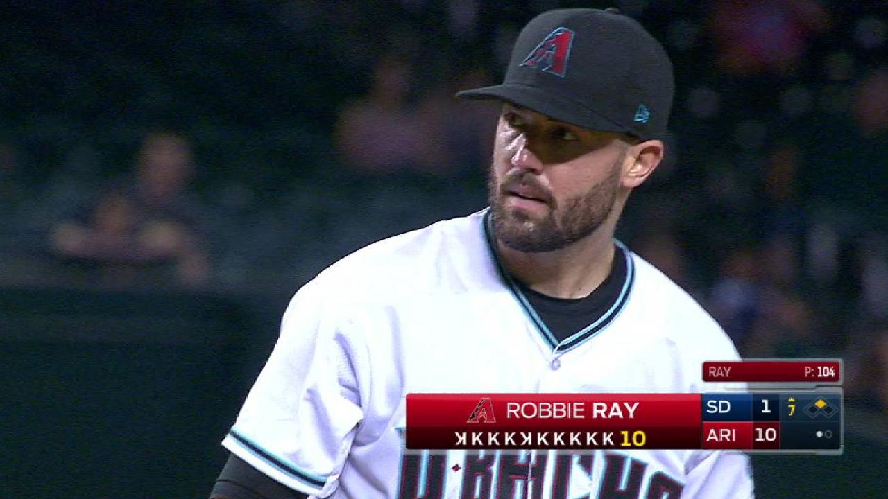 D-backs castigaron a Padres detrás de Ray, Owings