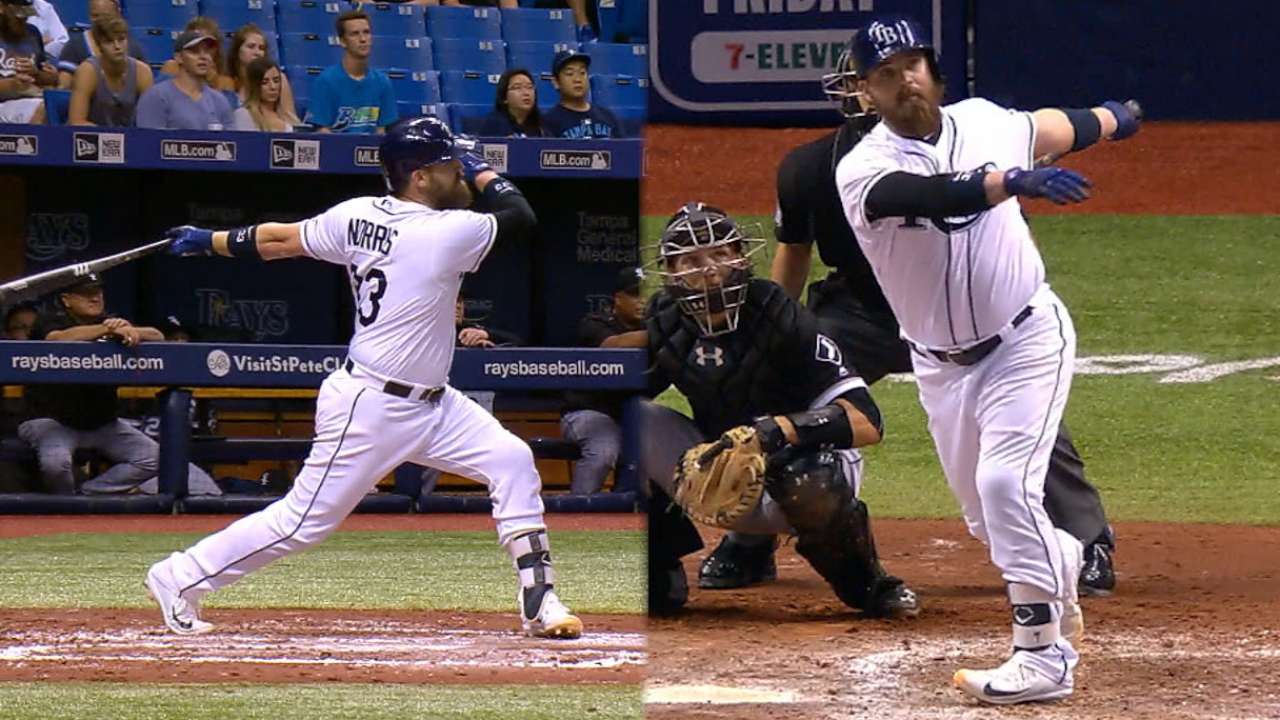 Norris bateó dos jonrones, Rays superan a White Sox