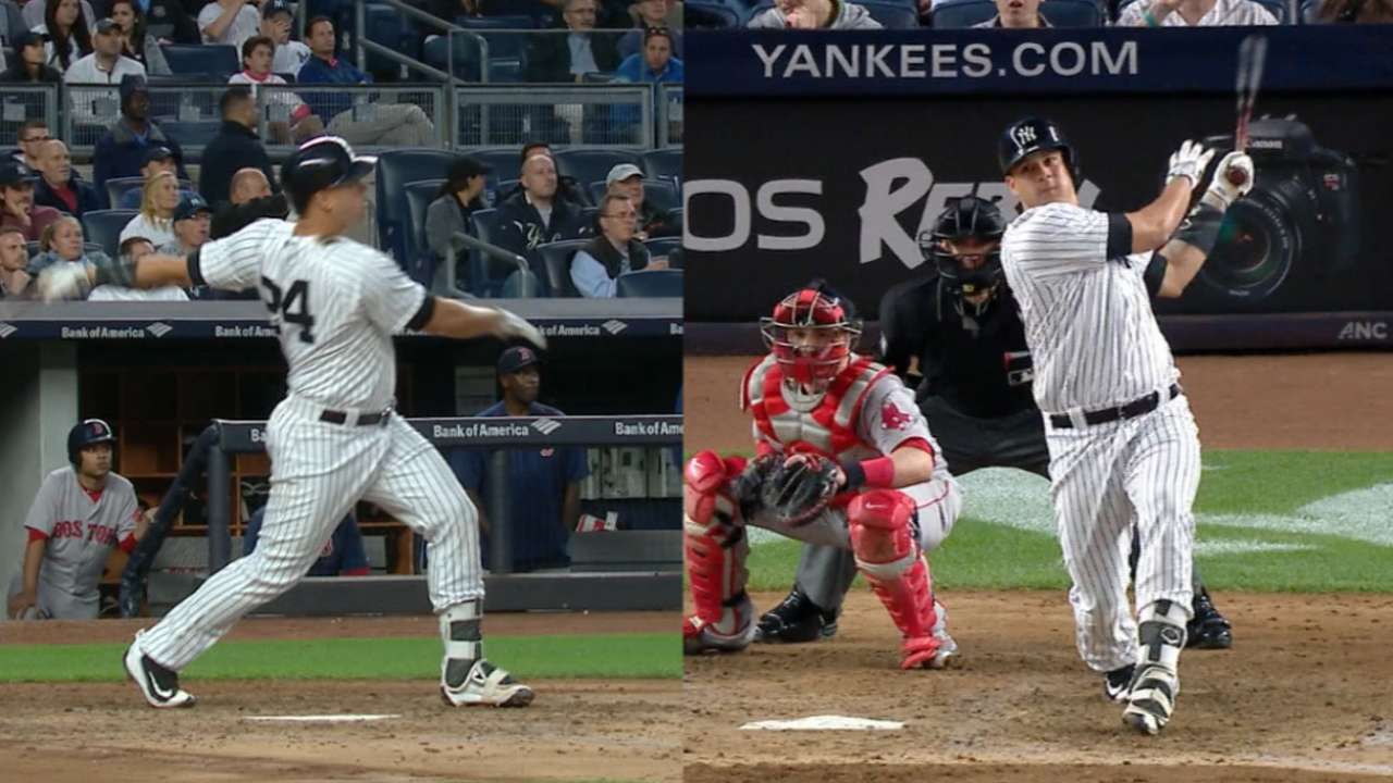 Sanchez homers twice; Yanks pin Red Sox
