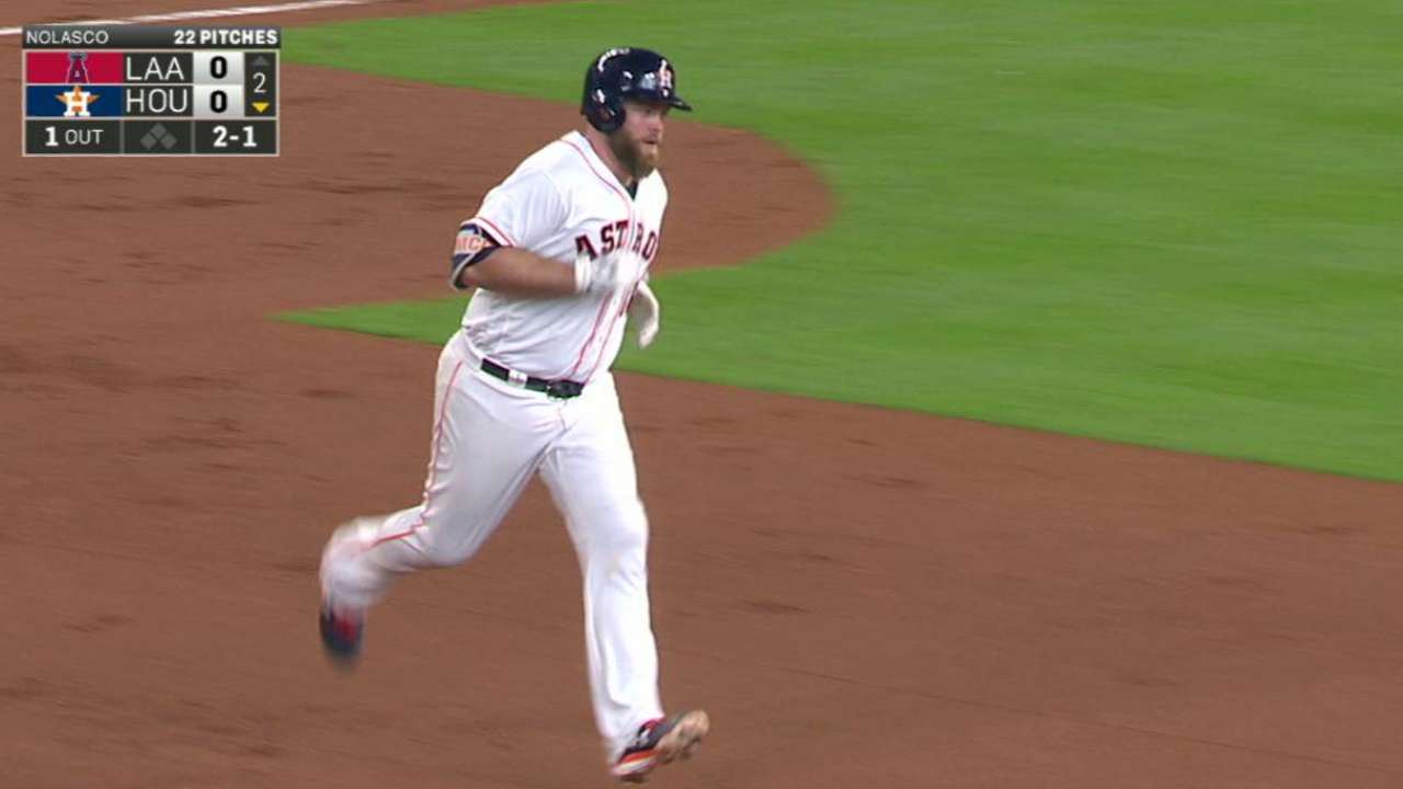 McCann's towering home run