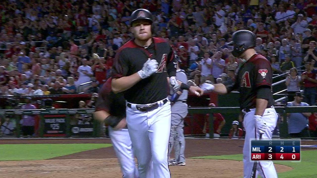 Drury lideró remontada y D-backs le pegaron Cerveceros