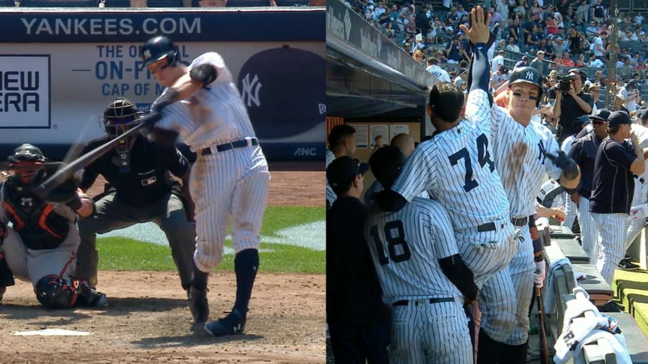 Aaron Judge fue el Jugador de la Semana en la Liga Americana
