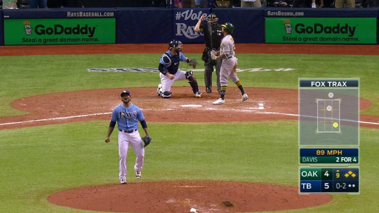 Alex Colomé salva su 18vo juego y Rays ganan serie ante Atléticos