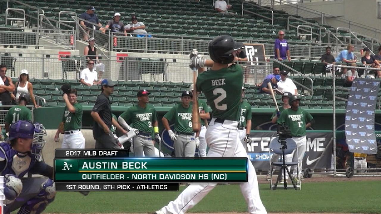 Athletics draft OF Beck No. 6