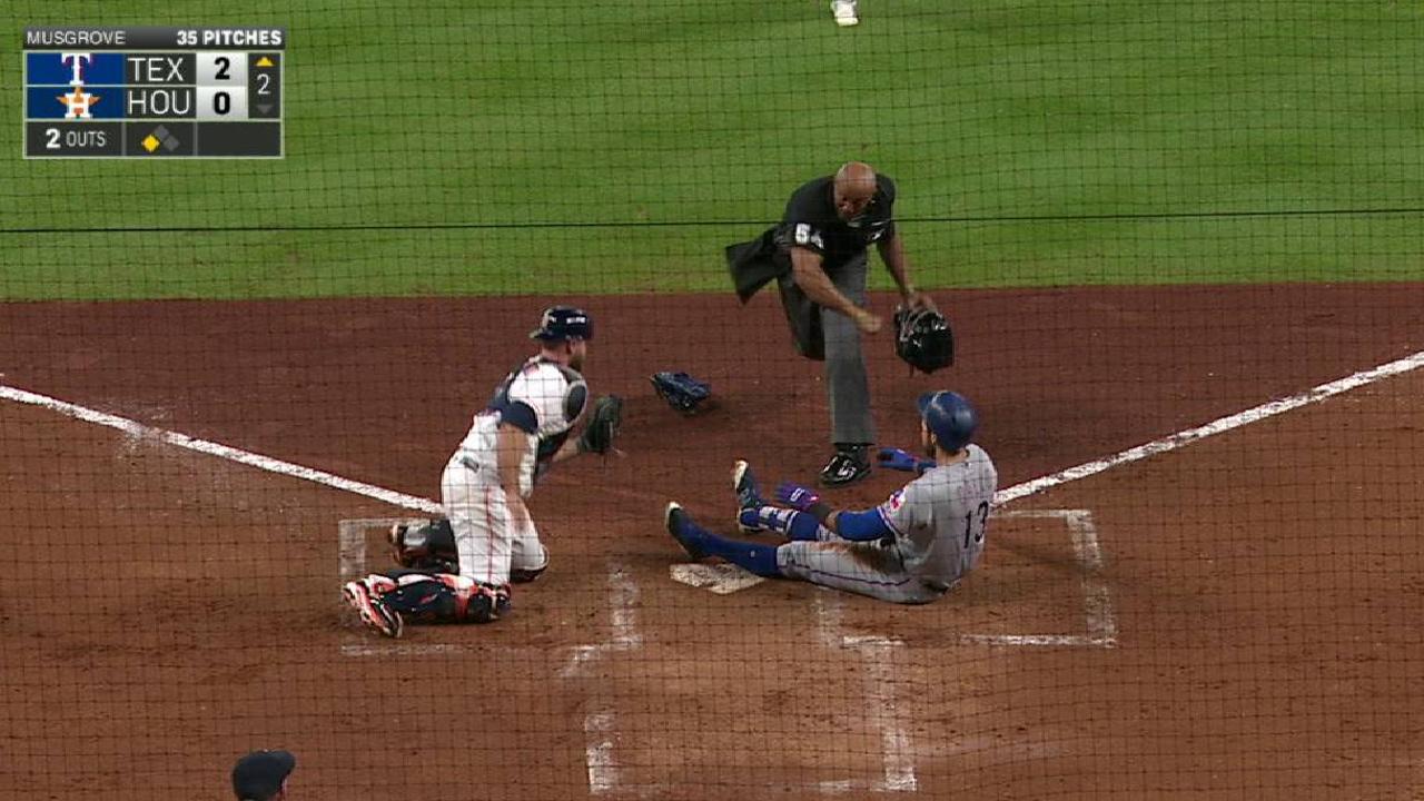 Gallo's hit ruled a triple