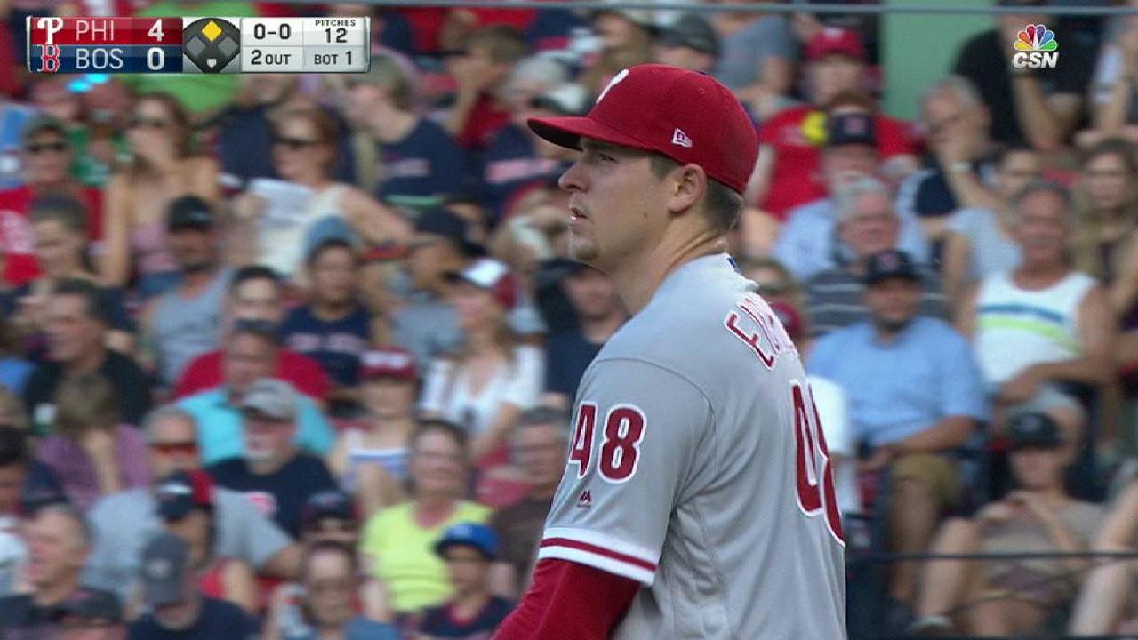 Eickhoff strikes out Bogaerts