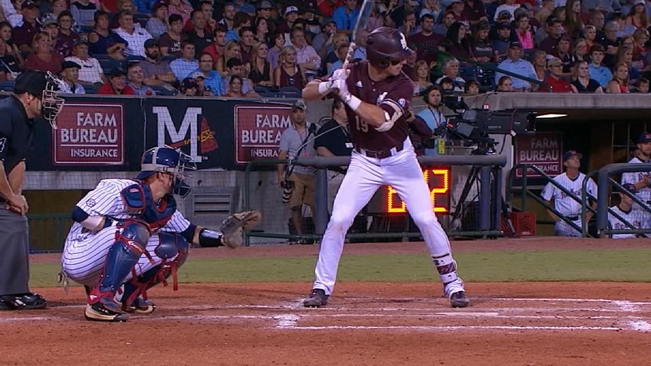 Twins take college slugger Rooker at No. 35
