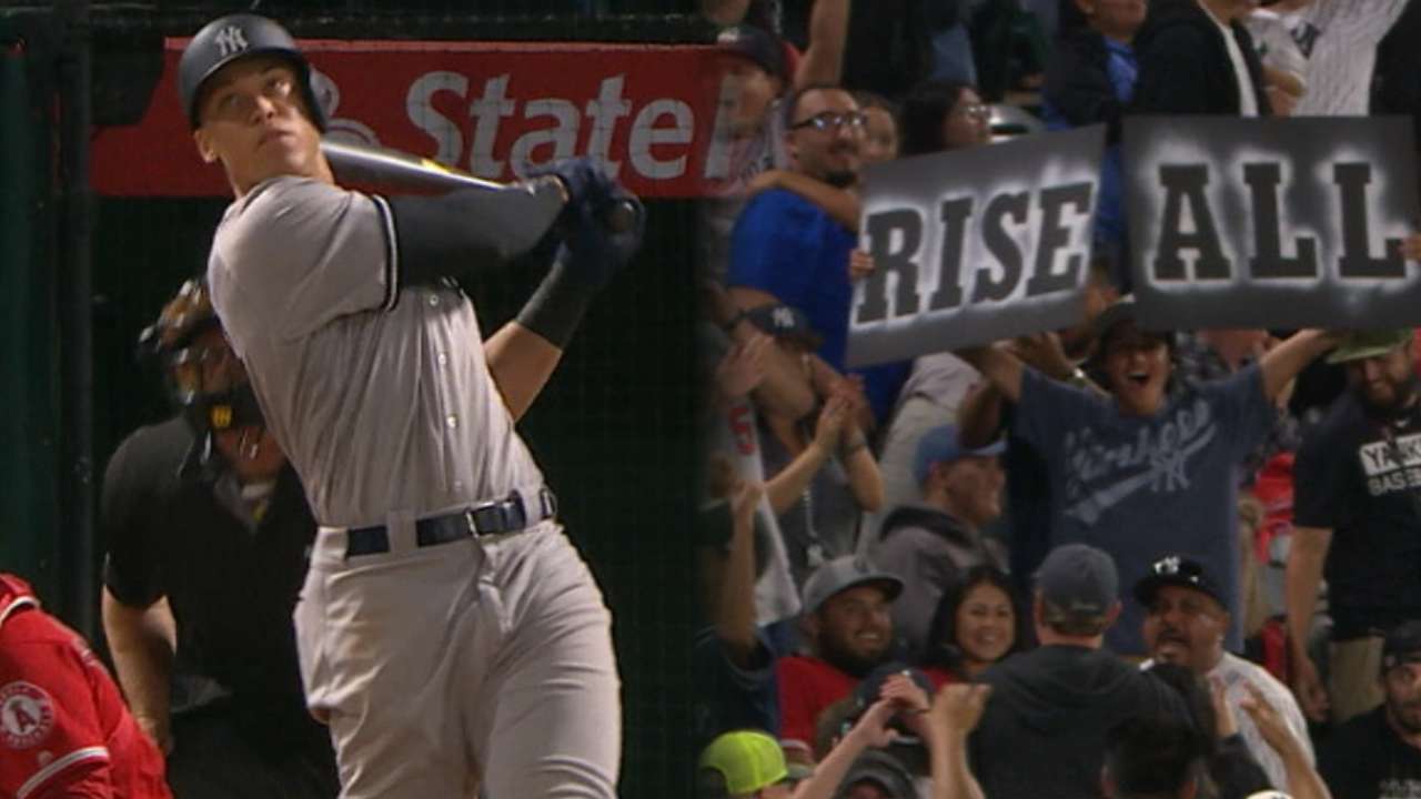 Judge's 22nd HR sends Yanks past Angels