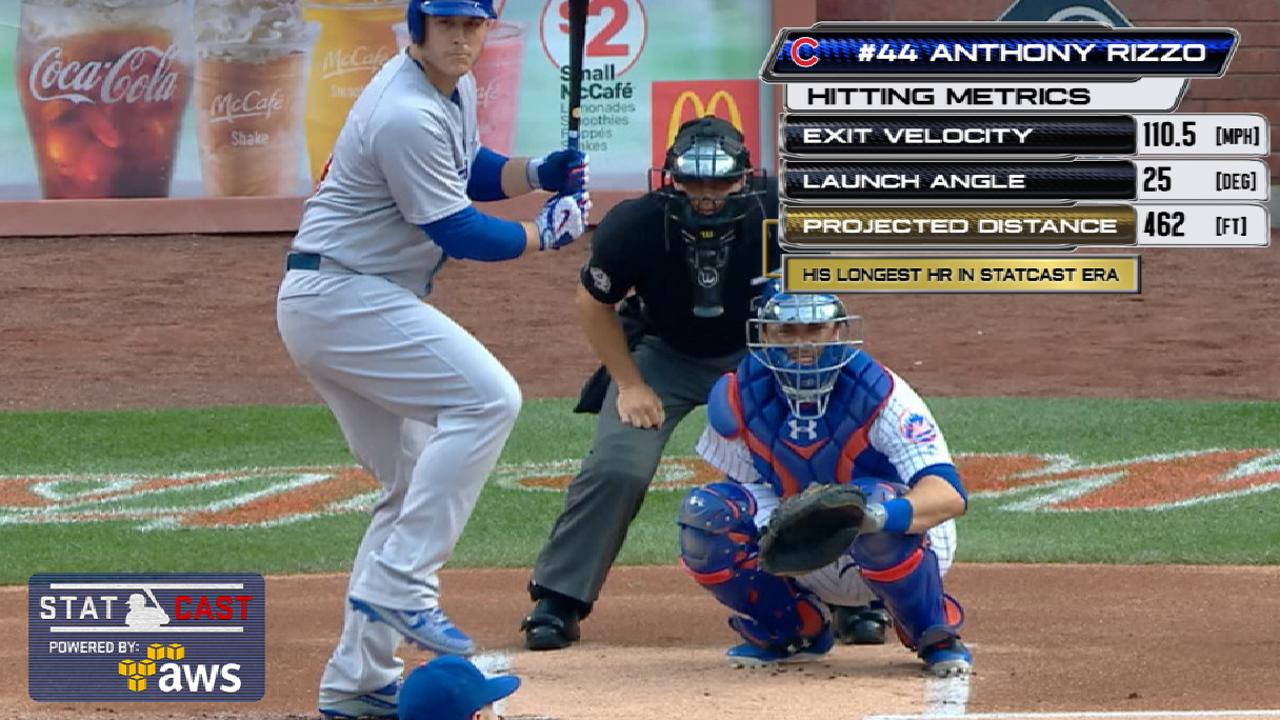 Statcast: Rizzo's leadoff shot