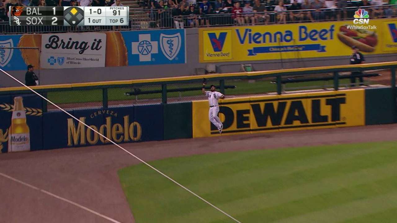 Melky's great catch