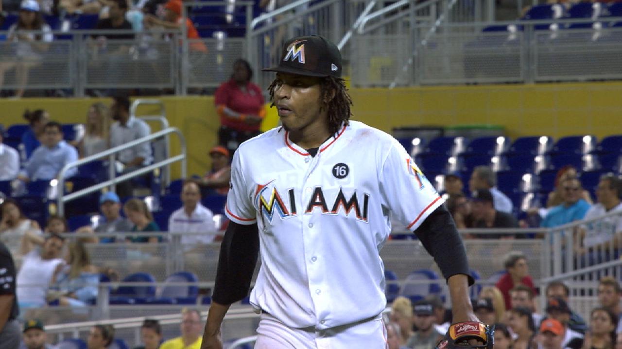 Ureña, gran ofensiva guían a Marlins vs. Atléticos