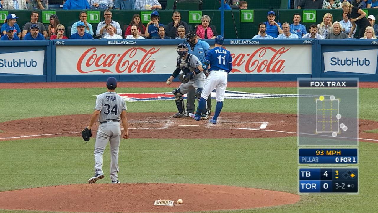 Faria, HRs power Rays past Blue Jays