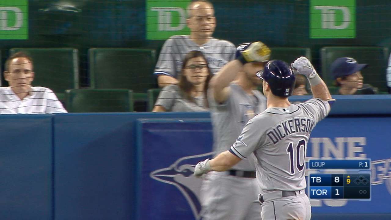 Dickerson's four-hit night