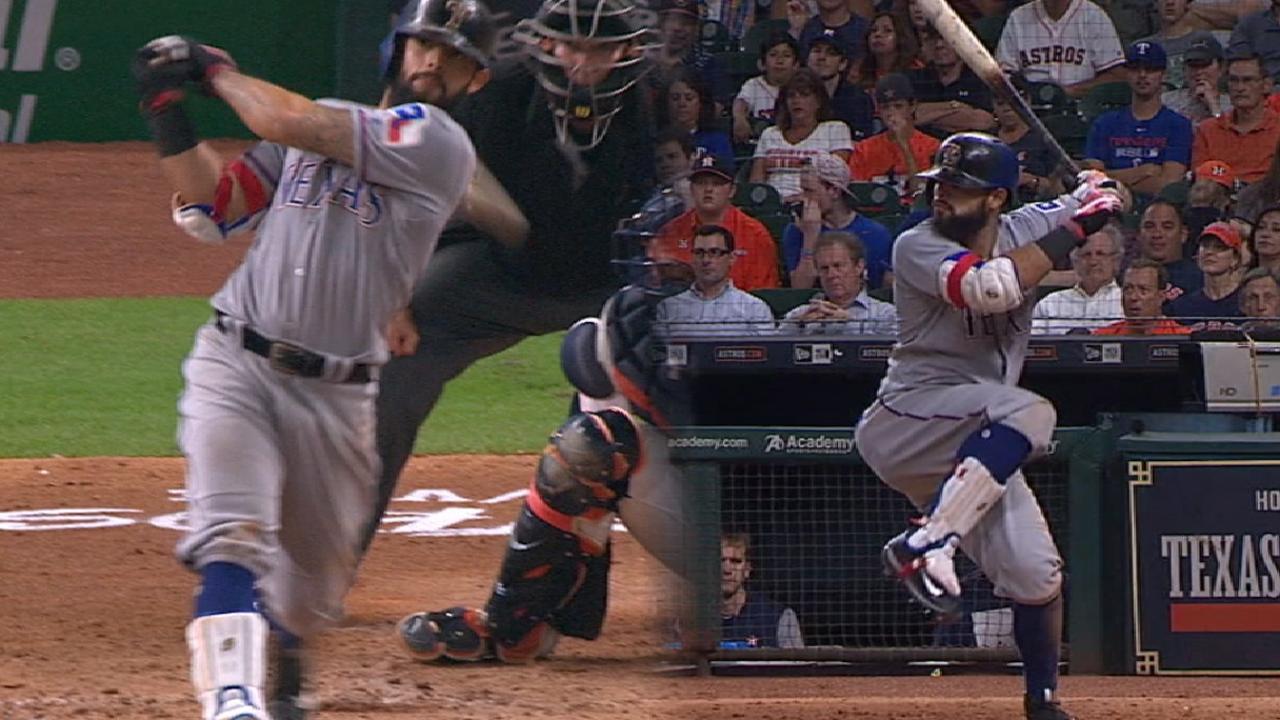 Odor smacks 2 jacks in Texas' win over Astros