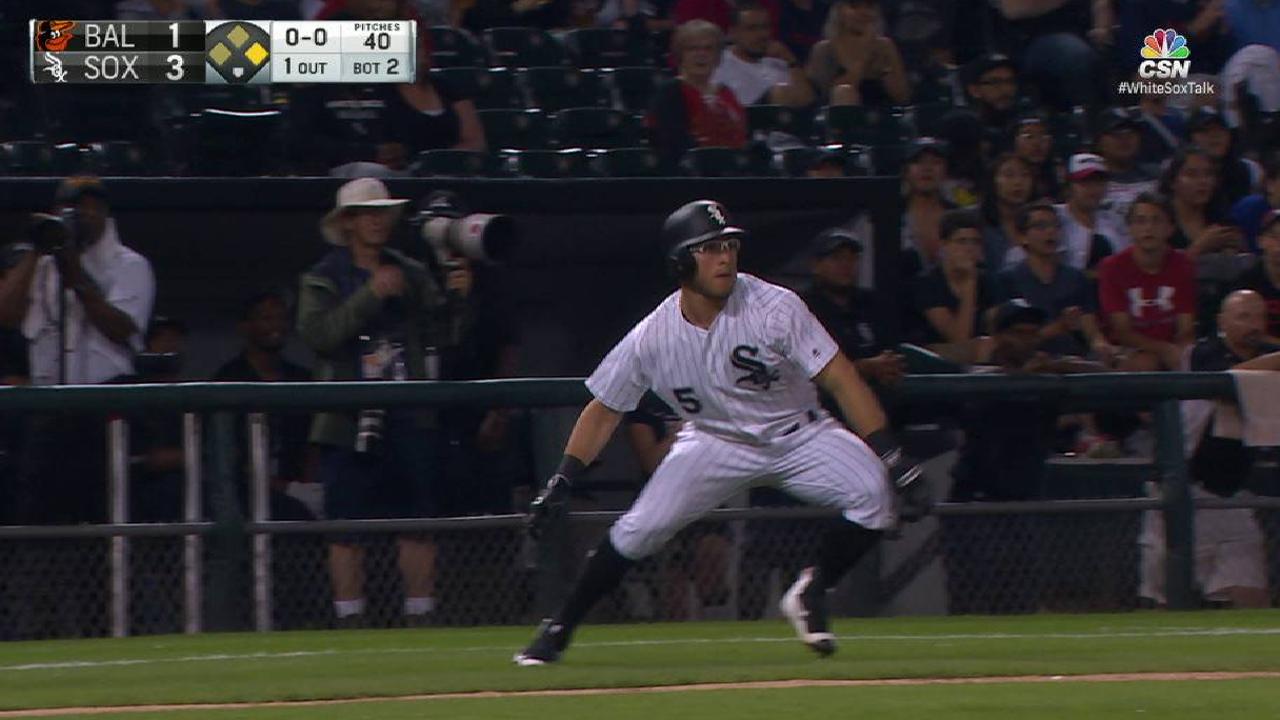 Sanchez scores on throwing error