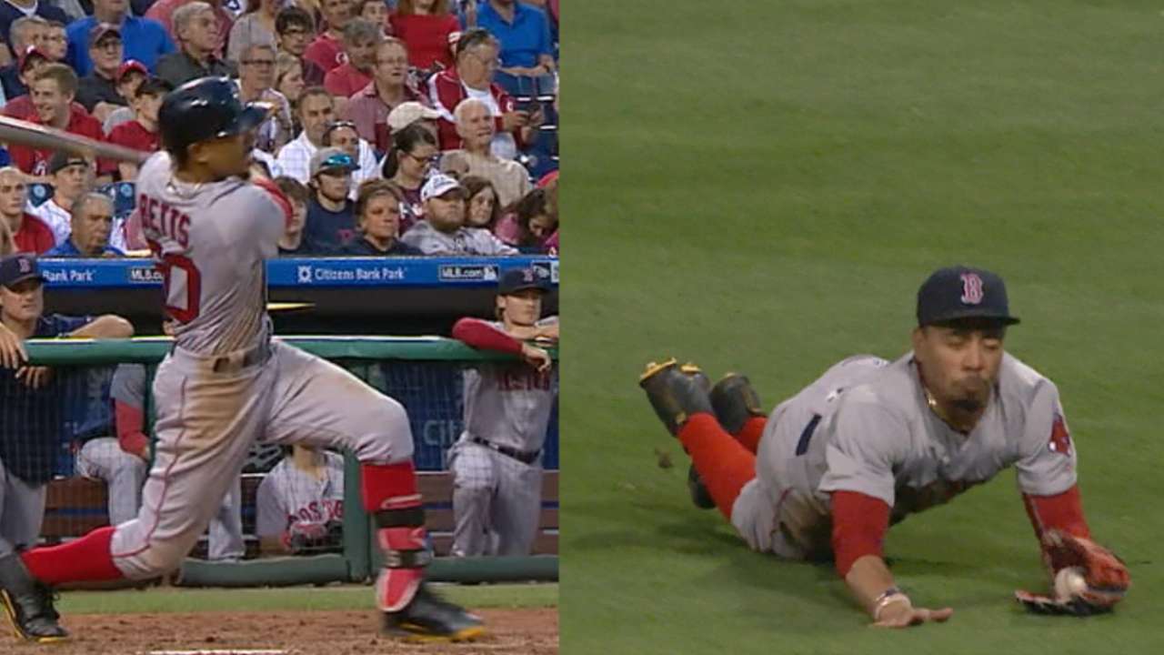 Betts does it all vs. Phillies