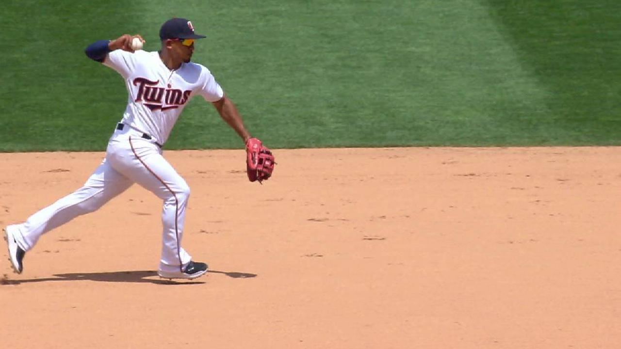 Berrios induces double play