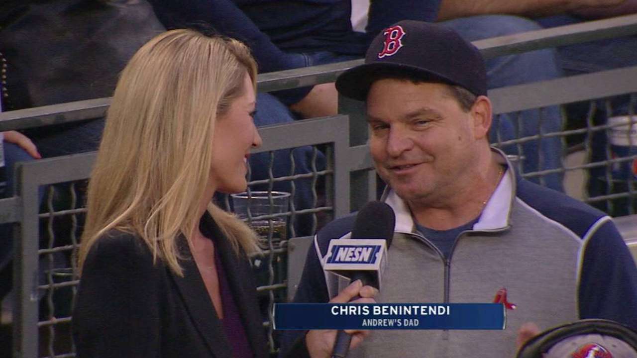 Benintendi credits success to his father
