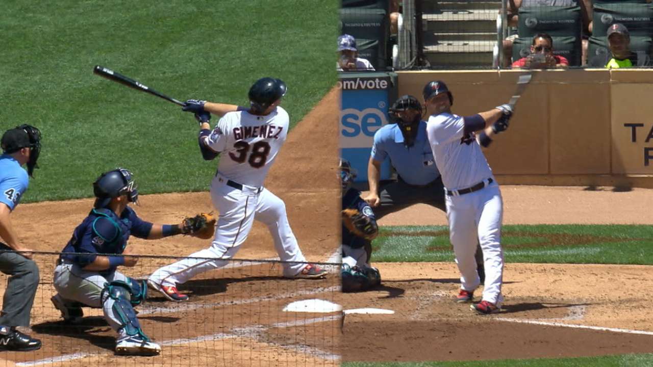 Gimenez goes deep twice for 1st multiHR game