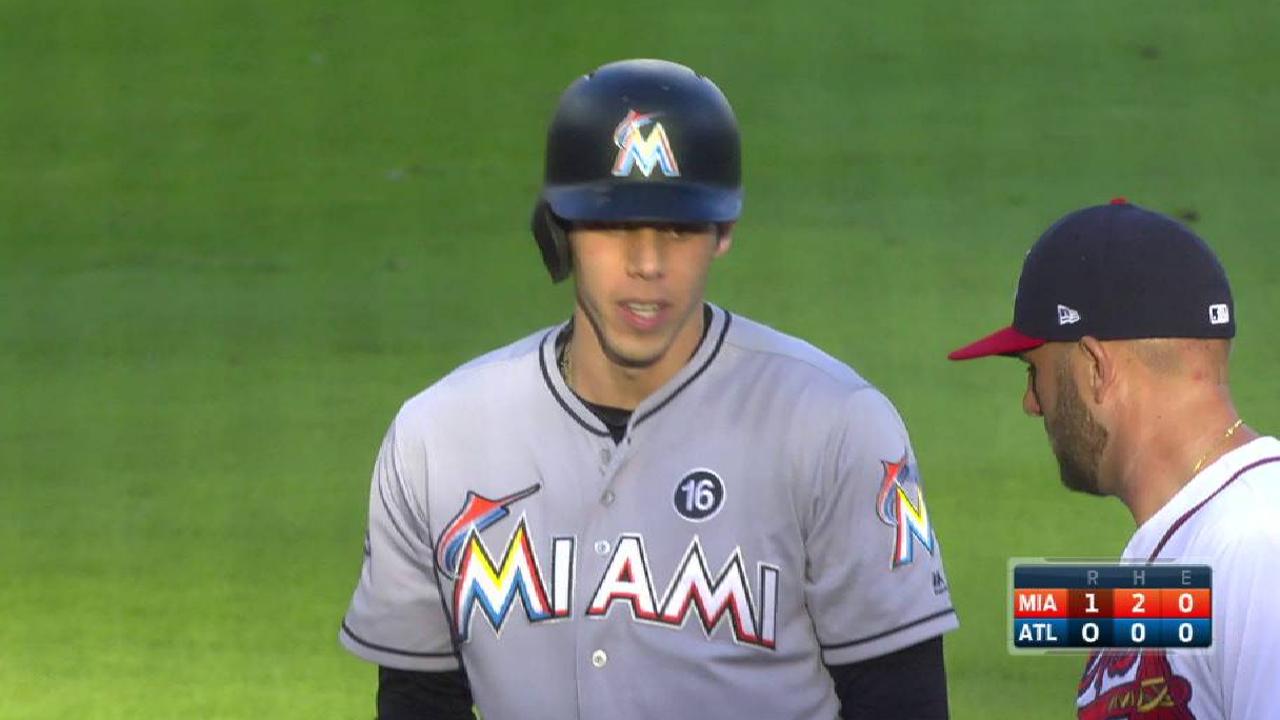 Yelich's RBI double