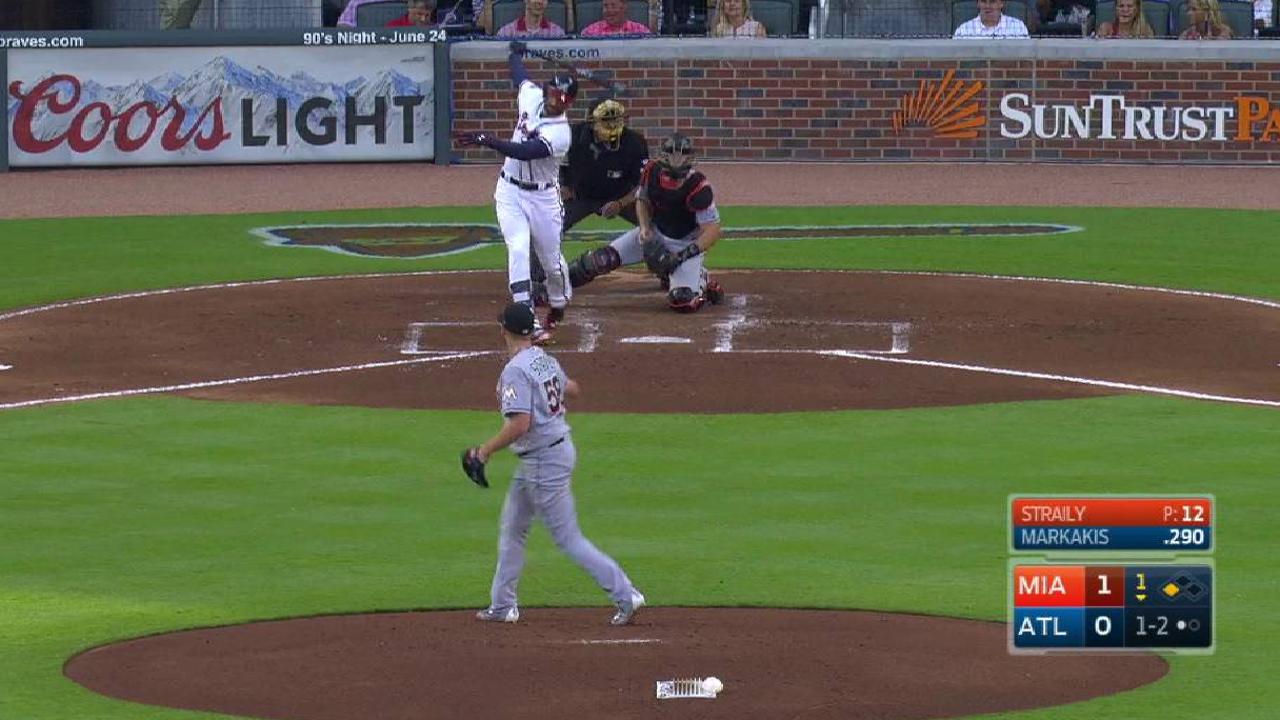 Straily K's Markakis
