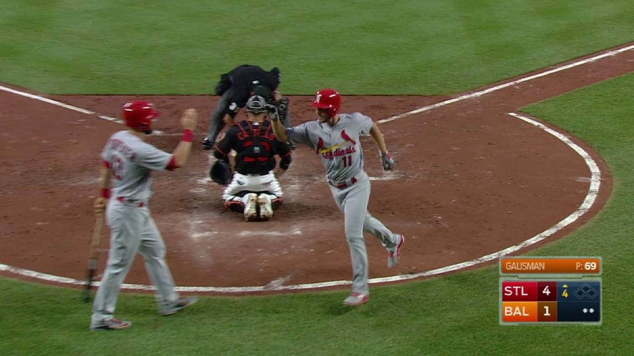 Bambinazos de Cardenales se imponen en el primero vs. Orioles