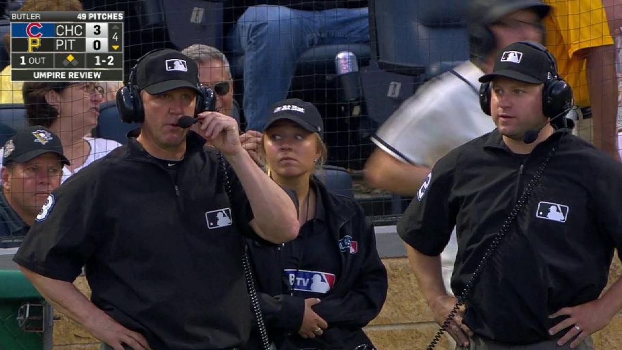 Polanco's foul ball confirmed