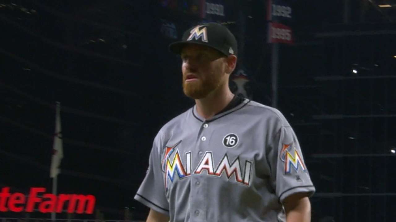 Straily fans 8, Bour homers in victory