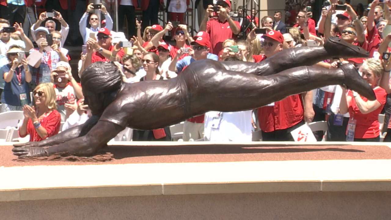 Rose immortalized in Crosley Terrace statue