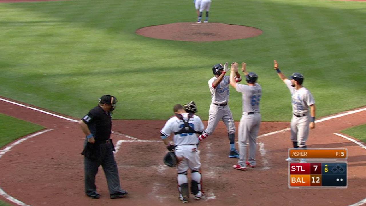 Fowler's three-run homer