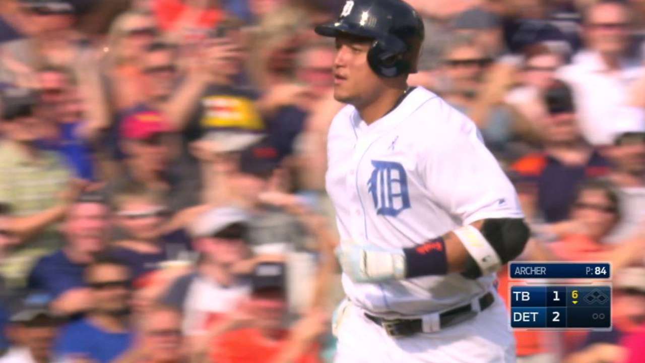 Miggy homers, but Tigers fall short vs. Rays