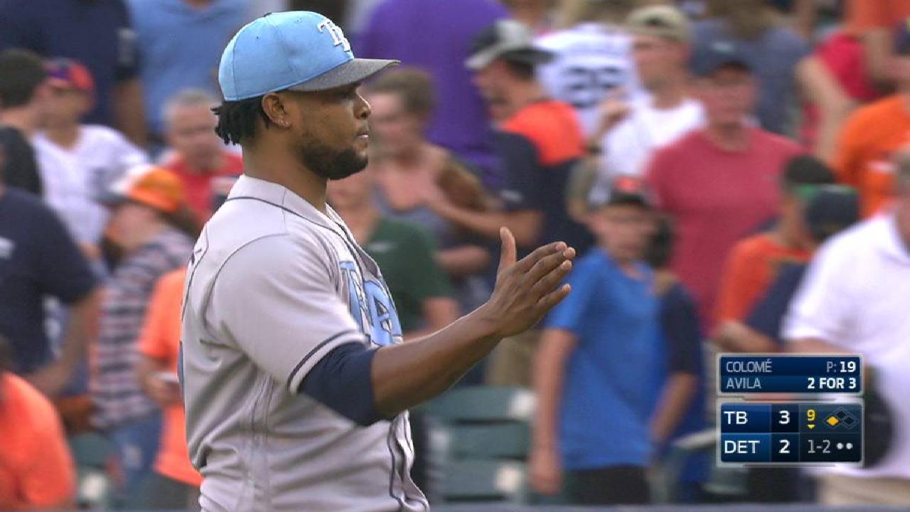 Colome keeps cool as late-innings workhorse