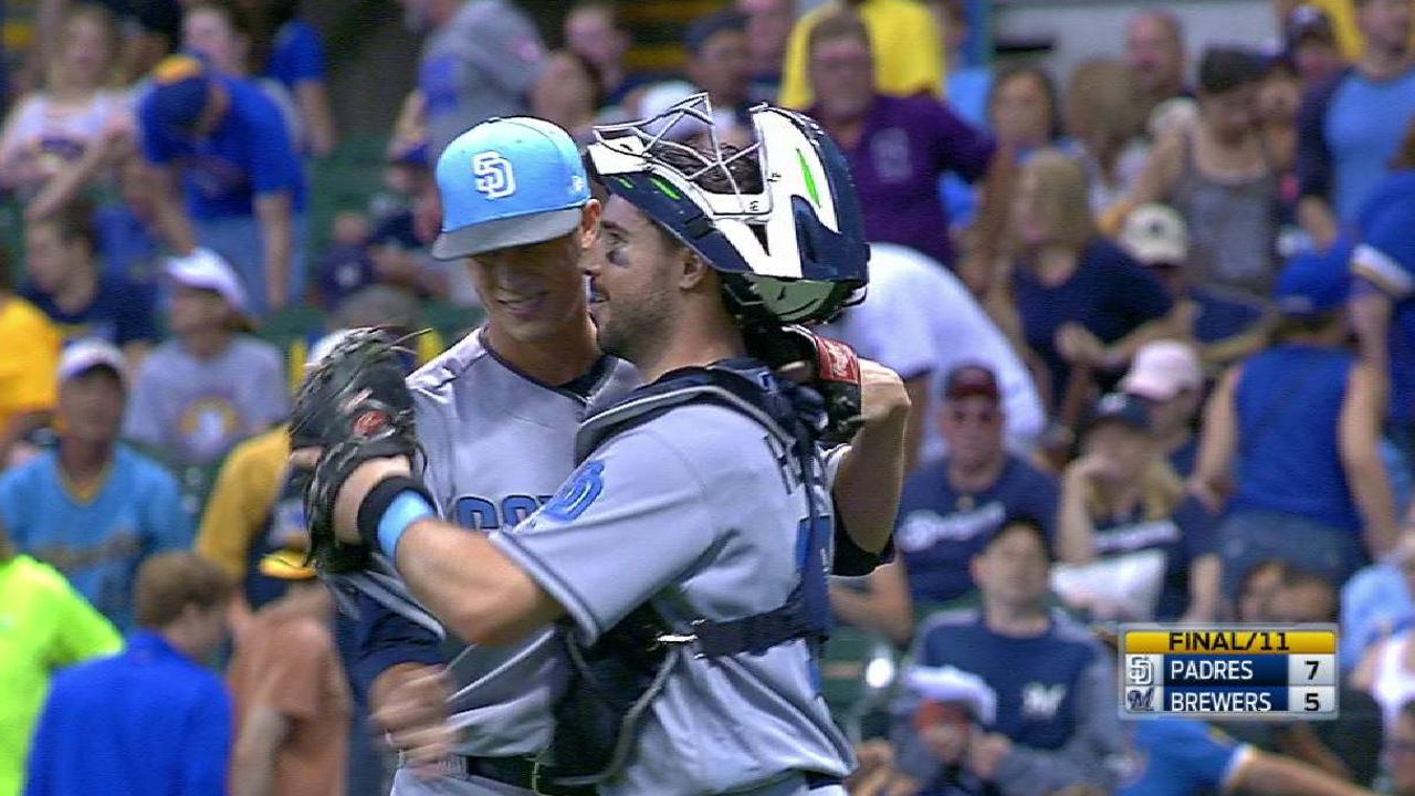 Maton plans on sending first save ball to dad