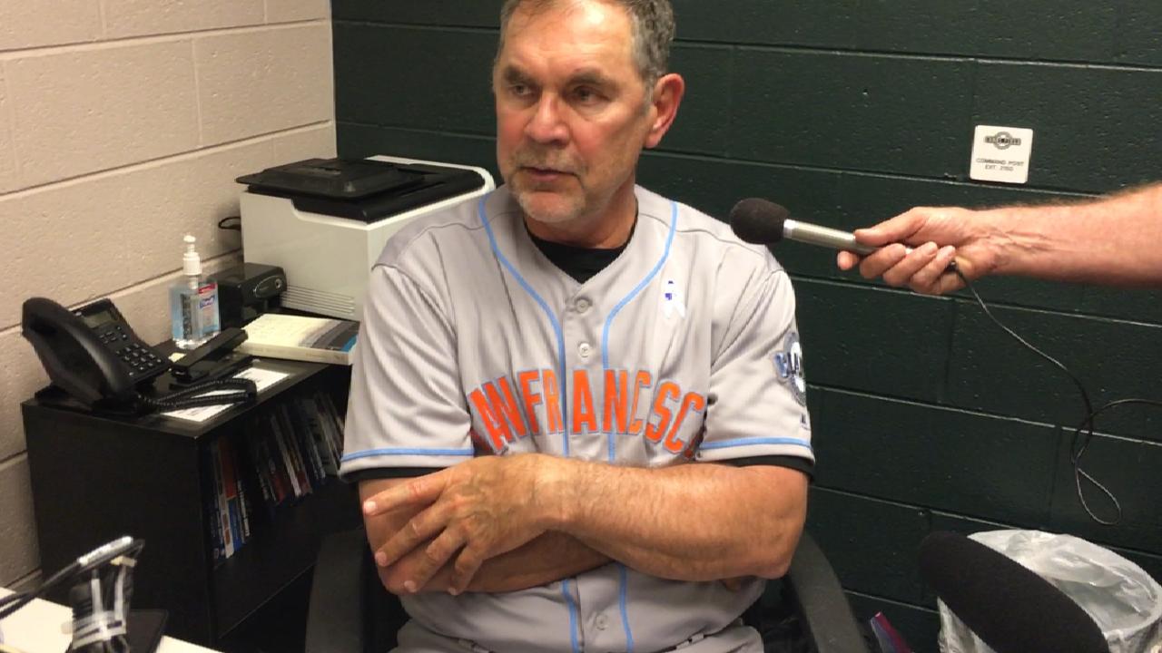 Bochy on Cain's outing, offense